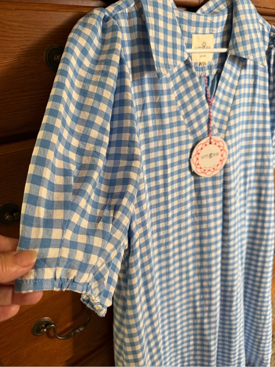 Umgee Dresses & Skirts - Umgee Blue and White Gingham Dress NWT